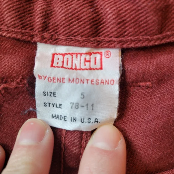 Vintage 90s Y2K BONGO Red High Waist Jean Shorts - Picture 4 of 8